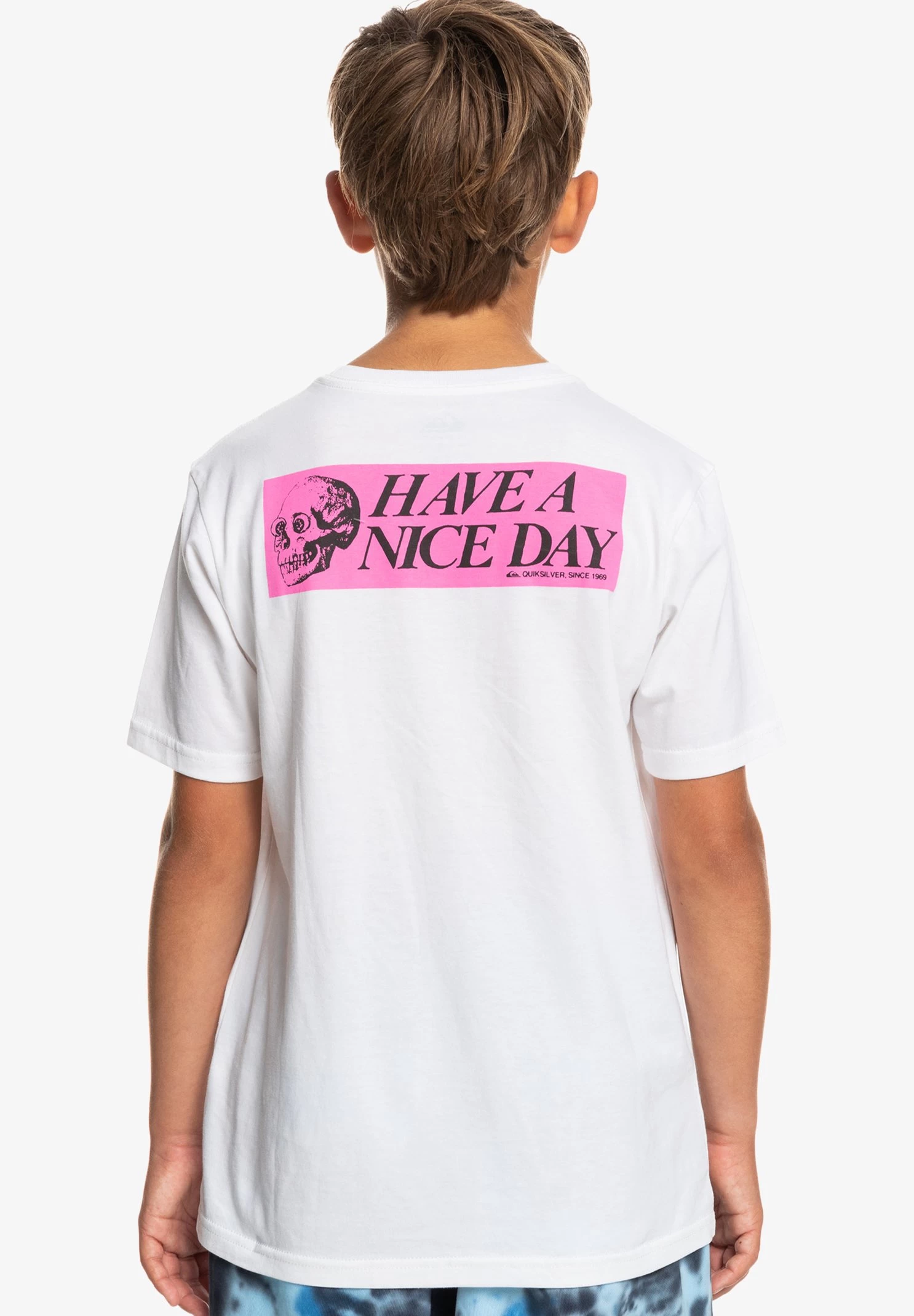 Quiksilver Nice Days Ss Yth - T-Shirt Print - White 5 Quiksilver Nice Days Ss Yth - T-Shirt Print - White - Afbeelding 3