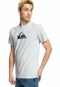 Quiksilver Complogo Byj0 - T-Shirt Print - Athletic Heather