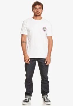 Quiksilver Omni Circle - T-Shirt Print - Off White -Kleding Verkoop d0da2e29f6cb44fcad535a42729ba7a3