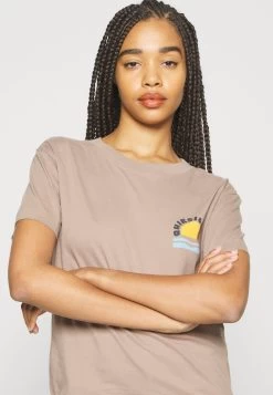 Quiksilver Uni Screen Tee - T-Shirt Print - Fossil -Kleding Verkoop d28a990991d546eeb45c4cea01becda5