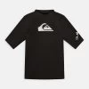 Quiksilver All Time Ss Youth - T-Shirt Print - Black -Kleding Verkoop d33bdf1a619b43dd9d5bd0399838879f
