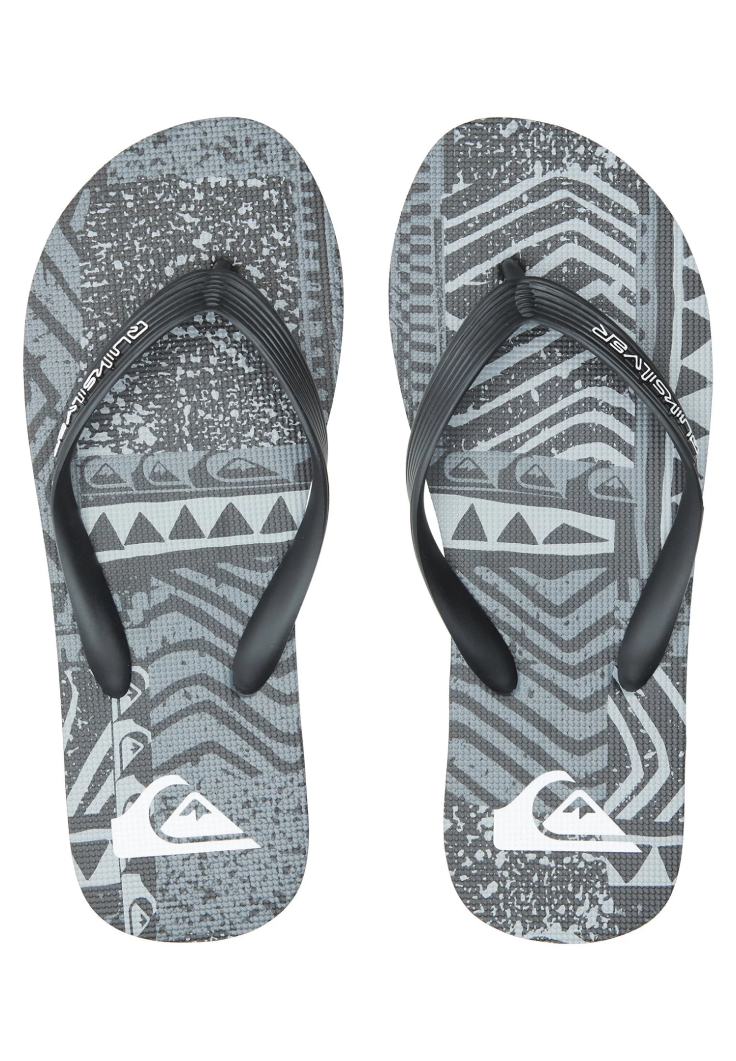 Quiksilver Molokai Art - Teensandalen - Black Black Grey 5 Quiksilver Molokai Art - Teensandalen - Black Black Grey - Afbeelding 3