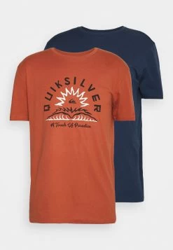Quiksilver Touch Of Paradise 2 Pack- T-Shirt Print - Naval Academy/Baked Clay -Kleding Verkoop db0e0c4cf6e647d4a26ccb332fcebadf