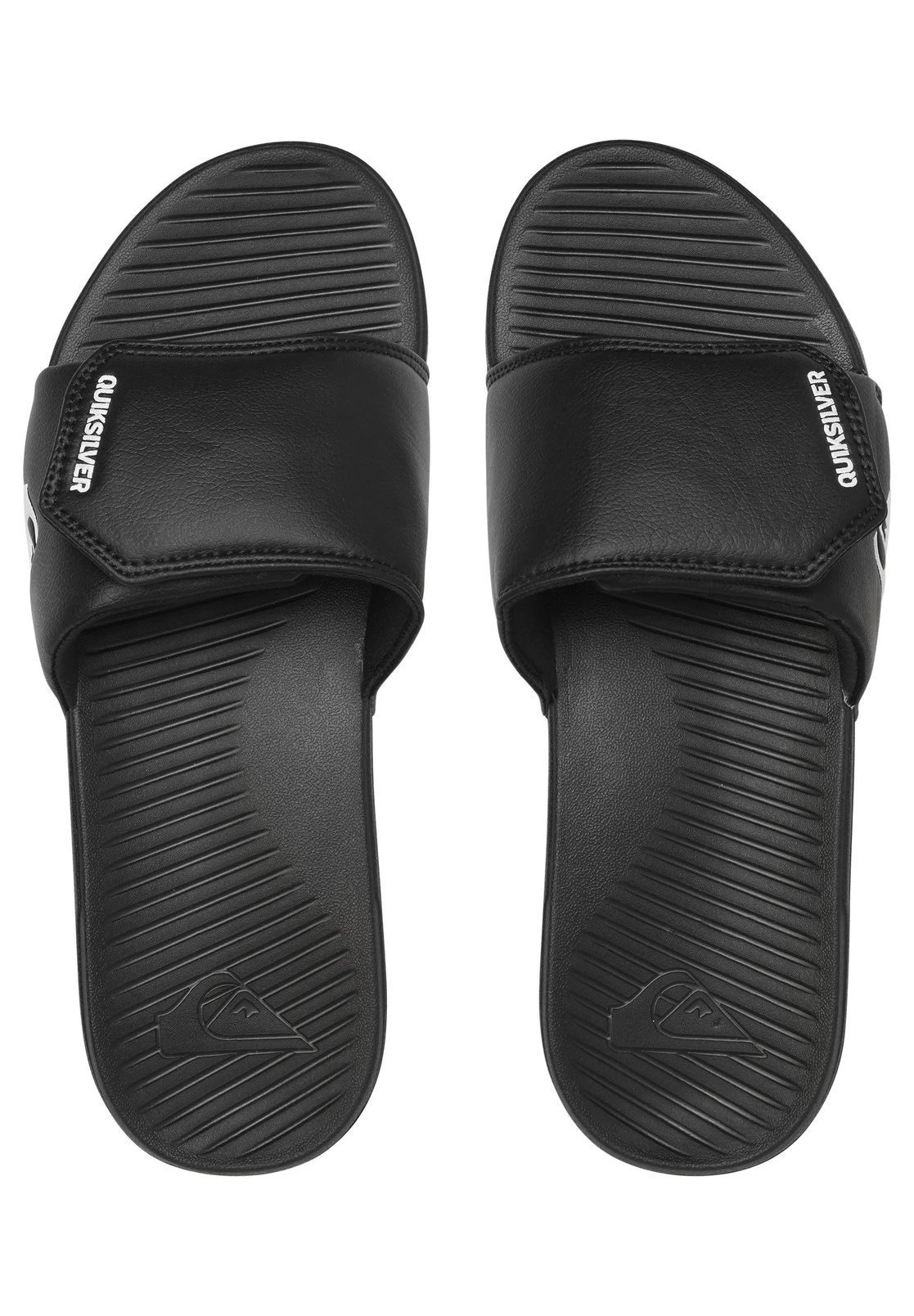Quiksilver Bright Coast- Badslippers - Black/White/Black 4 Quiksilver Bright Coast- Badslippers - Black/White/Black - Afbeelding 2