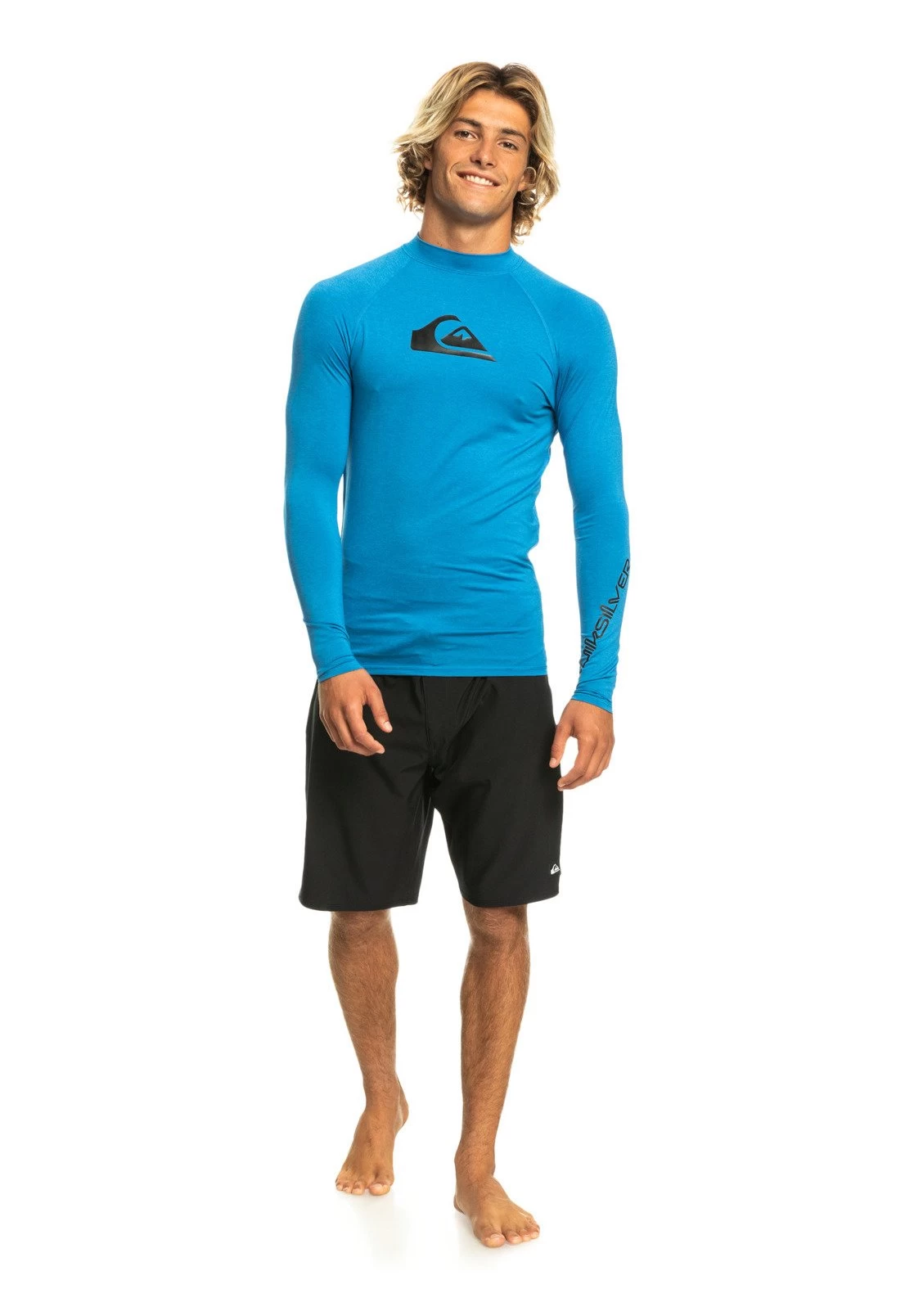 Quiksilver Alltime Surf - Surfshirt - Snorkel Blue Heather 4 Quiksilver Alltime Surf - Surfshirt - Snorkel Blue Heather - Afbeelding 2