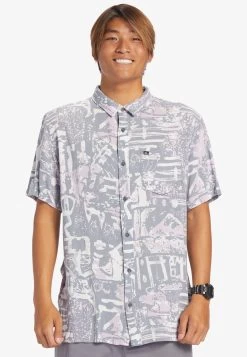 Quiksilver Kurzärmliges - Overhemd - Sleet Nu Vintage