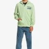 Quiksilver Retro Fade- Sweater Met Rits - Green -Kleding Verkoop eaaeb8da64fb43ba947a3493e2e38dac