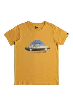 Quiksilver Steel - T-Shirt Print - Mustard