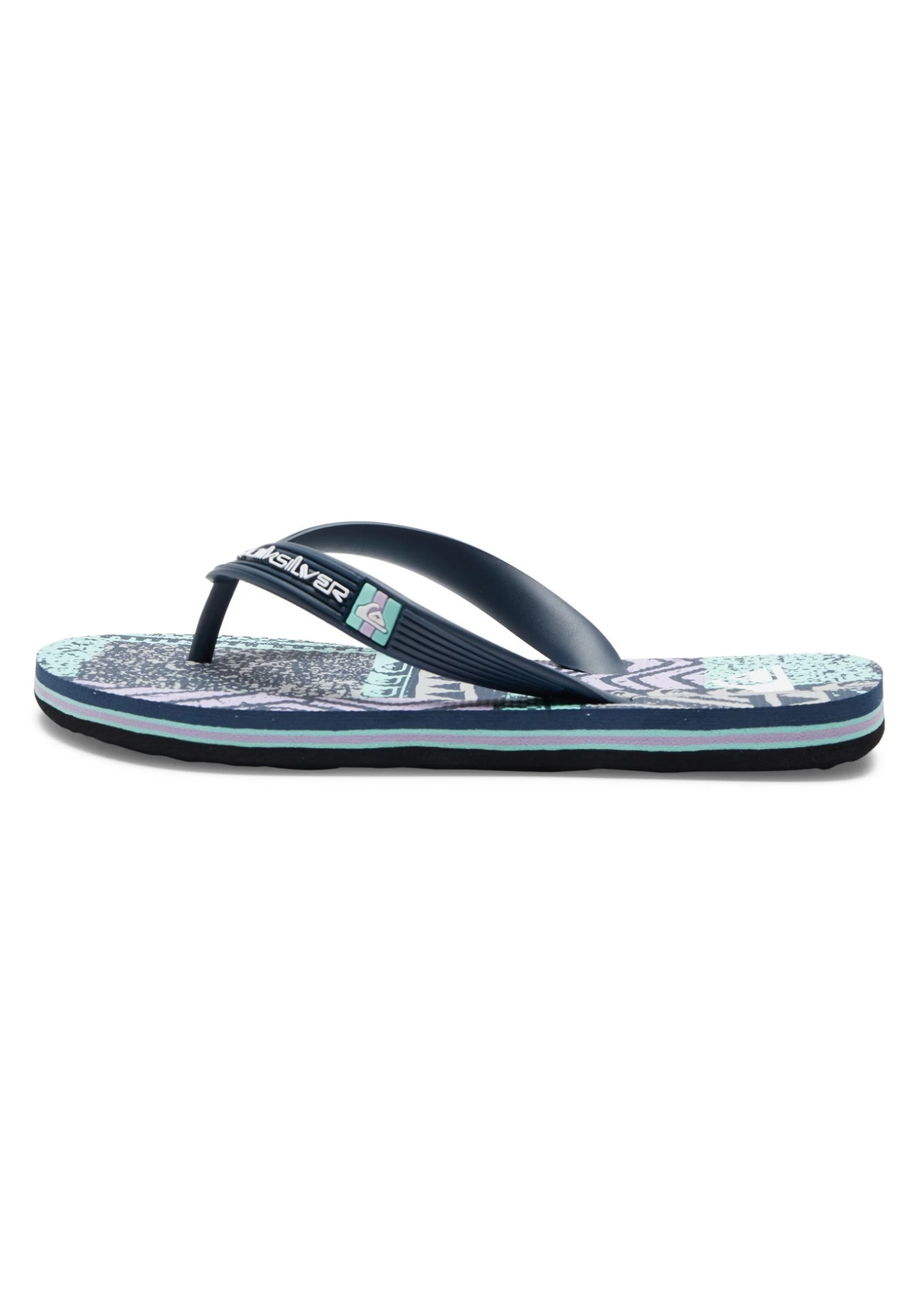 Quiksilver Molokai - Teenslippers - Black Black Grey 3 Quiksilver Molokai - Teenslippers - Black Black Grey