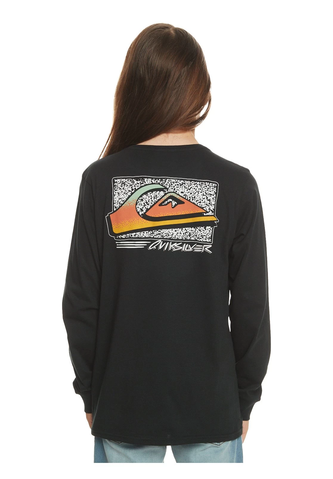 Quiksilver Retro Fade - Longsleeve - Black 6 Quiksilver Retro Fade - Longsleeve - Black - Afbeelding 4