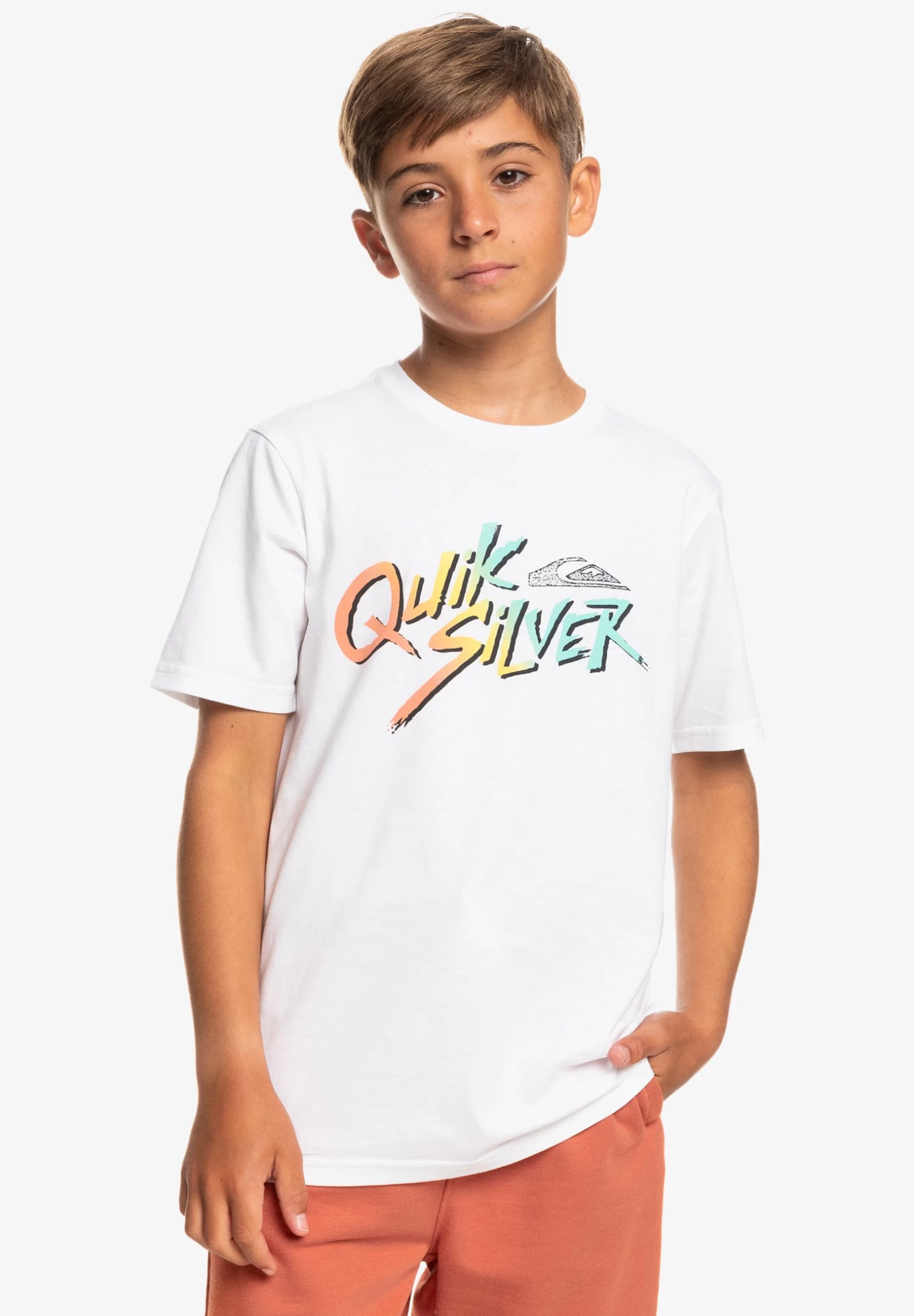 Quiksilver Signature Move Ss Yth - T-Shirt Print - White 4 Quiksilver Signature Move Ss Yth - T-Shirt Print - White - Afbeelding 2