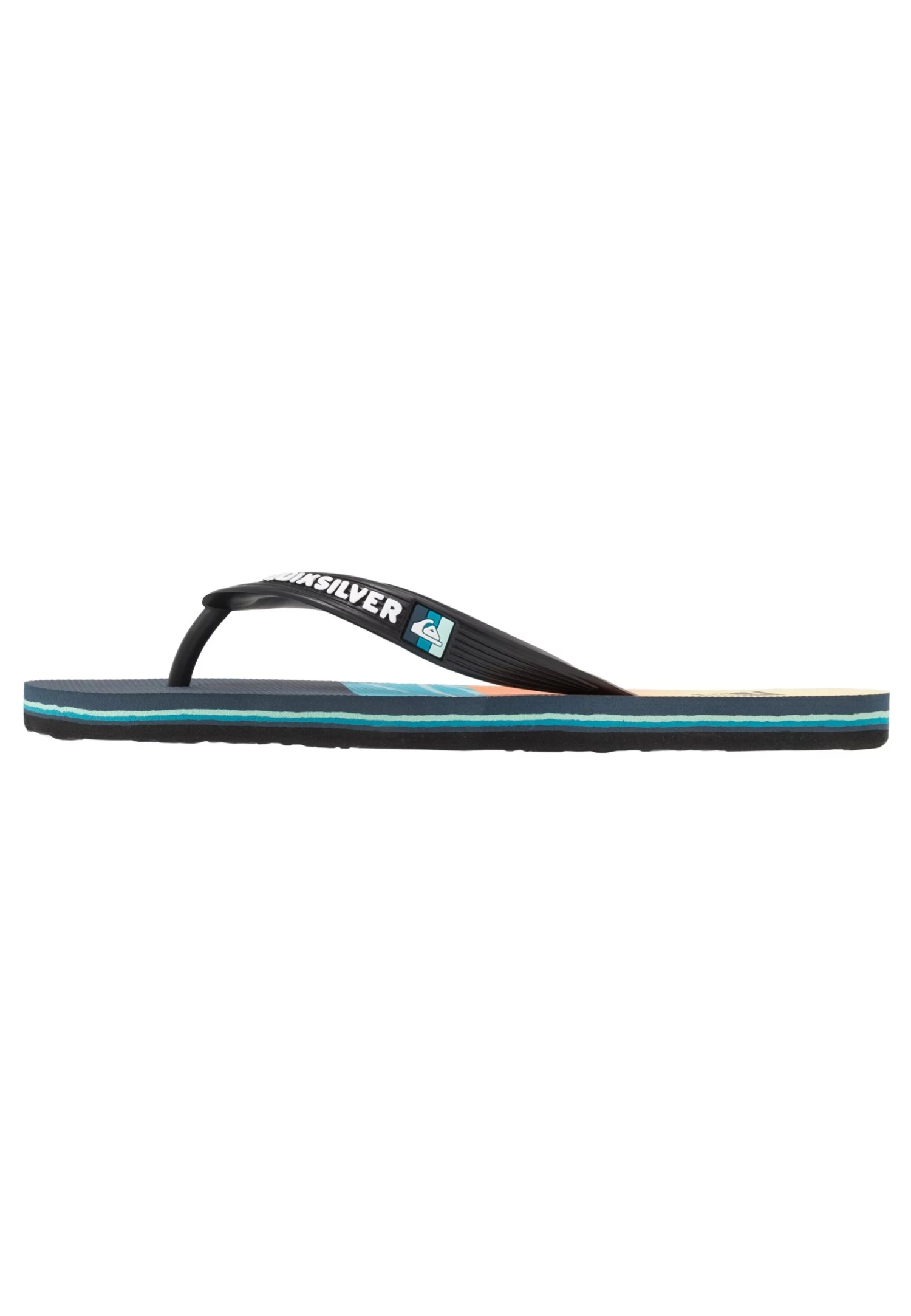 Quiksilver Molokai - Teenslippers - Black/Blue 3 Quiksilver Molokai - Teenslippers - Black/Blue